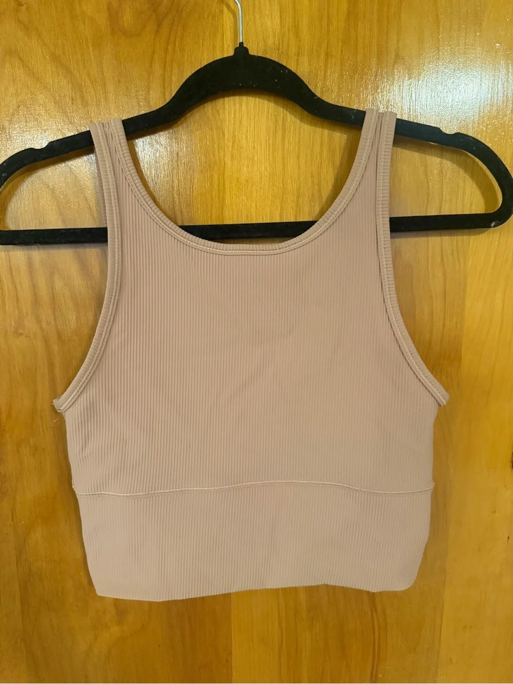 Lululemon Power Pivot Ribbed Tank Top in Pink Clay